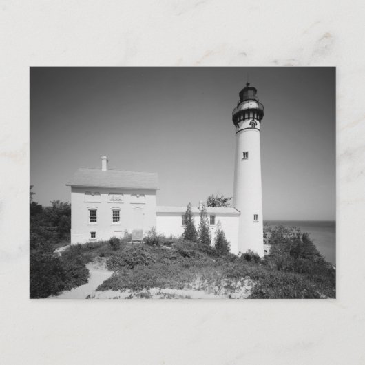 Carte Postale Phare de l'île Manitou (Devant)