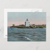 Carte Postale Phare de l'île néerlandaise (Devant / Derrière)