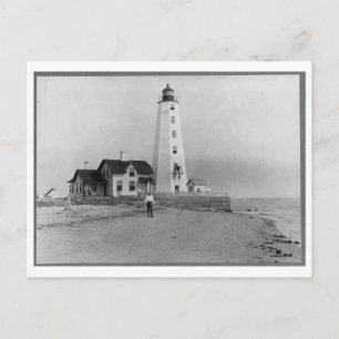 Carte Postale Phare de Lynde Point, Old Saybrook, TC Vintage