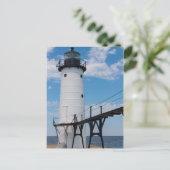 Carte Postale Phare de Manistee (Debout devant)