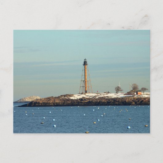 Carte Postale Phare de Marblehead depuis Waterfront (Devant)