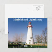 Carte Postale Phare de Marblehead, Ohio (Devant / Derrière)