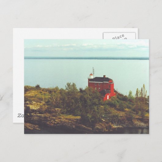 Carte Postale Phare de Marquette Harbour (Devant / Derrière)