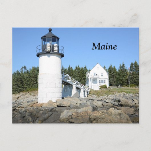 Carte Postale Phare de Marshall Point dans le Maine (Devant)