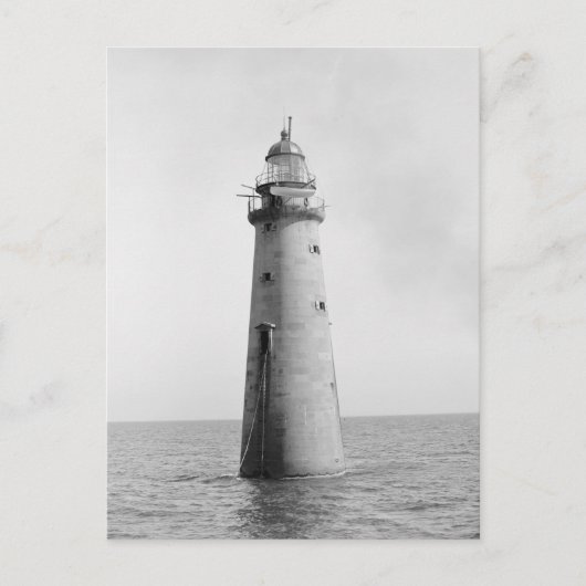 Carte Postale Phare de Minot's Ledge, 1880 (Devant)