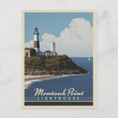 Carte Postale Phare de Montauk Point, Long Island NY (Devant)