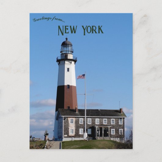 Carte Postale Phare de Montauk Point New York (Devant)