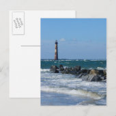 Carte Postale Phare de Morris Folly Beach (Devant / Derrière)