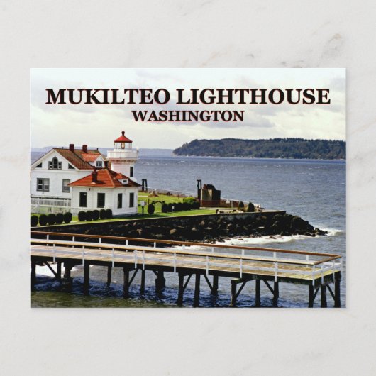 Carte Postale Phare de Mukilteo, Washington Postcard (Devant)