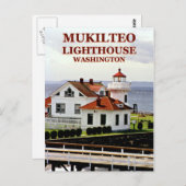 Carte Postale Phare de Mukilteo, Washington Postcard (Devant / Derrière)