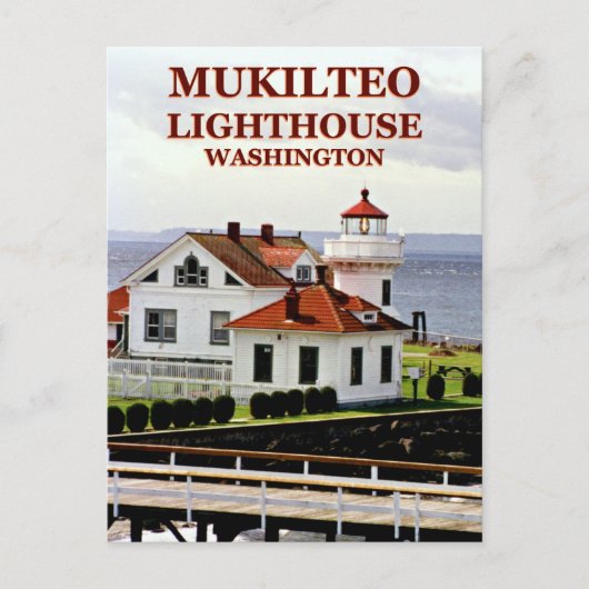 Carte Postale Phare de Mukilteo, Washington Postcard (Devant)