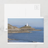 Carte Postale Phare de Mumbles, Mumbles (Devant / Derrière)