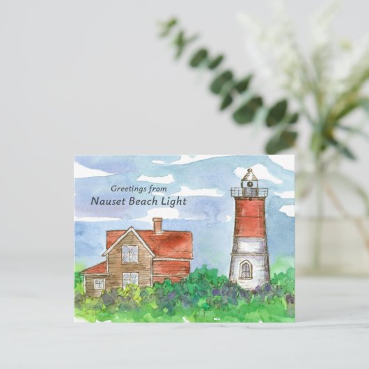 Carte Postale Phare de Nauset Beach Cape Cod National Seashore (Debout devant)