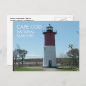 Carte Postale Phare de Nauset, Cape Cod National Seashore (Devant / Derrière)