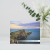 Carte Postale Phare de Neist Point sur Skye au coucher du soleil (Debout devant)