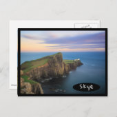 Carte Postale Phare de Neist Point sur Skye au coucher du soleil (Devant / Derrière)