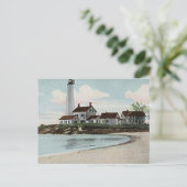 Carte Postale Phare de New London Harbour (Debout devant)