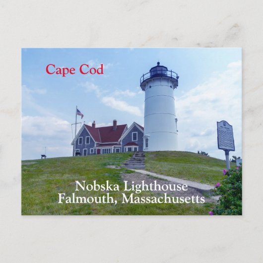 Carte Postale Phare de Nobska Cap Cod MA (Devant)