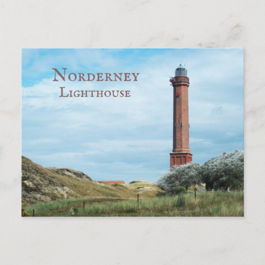 Carte Postale Phare de Norderney Iles frisonnes orientales, Alle (Devant)