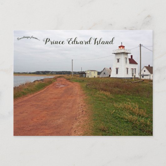 Carte Postale Phare de North Rustico Harbour PEI (Devant)