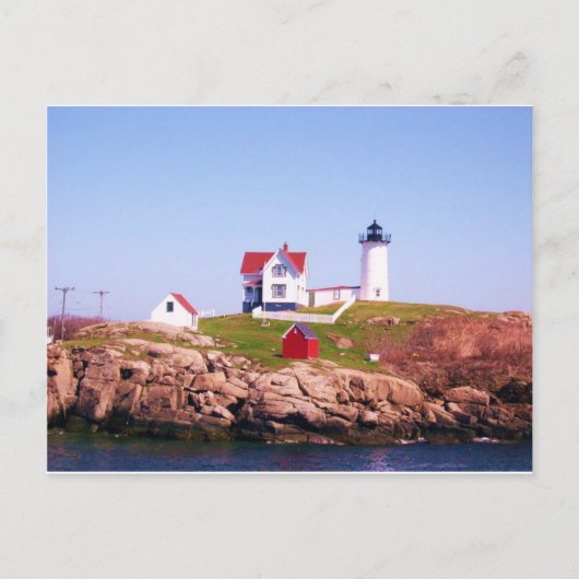 Carte Postale Phare de Nubble (Devant)