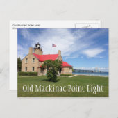 Carte Postale Phare de Old Mackinac Point (Devant / Derrière)