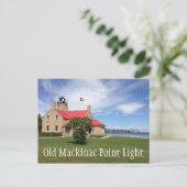 Carte Postale Phare de Old Mackinac Point (Debout devant)