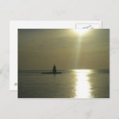 Carte Postale Phare de Orient Point au coucher du soleil 1 (Devant / Derrière)