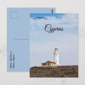 Carte Postale Phare de Paphos à Paphos Chypre (Devant / Derrière)