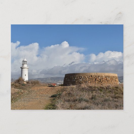 Carte Postale Phare de Paphos, Chypre (Devant)