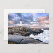Carte Postale Phare de Peggy's Cove (Devant / Derrière)