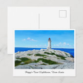 Carte Postale Phare de Peggy's Cove (Devant / Derrière)