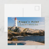 Carte Postale Phare de Peggys Point Canada atlantique (Devant / Derrière)