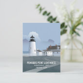 Carte Postale Phare de Pemaquid Point (Debout devant)