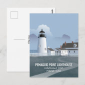 Carte Postale Phare de Pemaquid Point (Devant / Derrière)