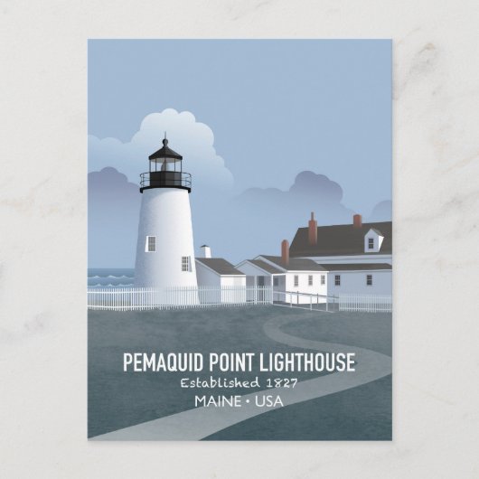 Carte Postale Phare de Pemaquid Point (Devant)