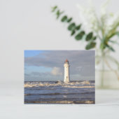 Carte Postale Phare de Perch Rock, New Brighton (Debout devant)