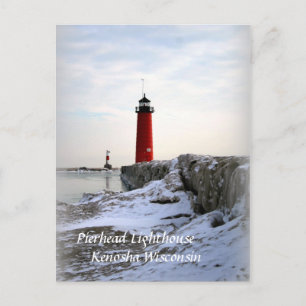 Carte Postale Phare de Pierhead, Kenosha Wisconsin