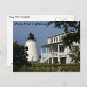 Carte Postale Phare de Piney Point (Devant / Derrière)