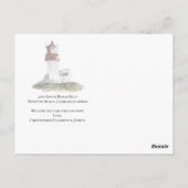 Carte Postale Phare de plage Watercolor moderne Moved (Dos)