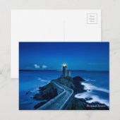 Carte Postale Phare de Plouzane France Point de repère Mer Océan (Devant / Derrière)