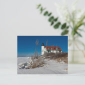 Carte Postale Phare de Point Betsie en hiver (Debout devant)