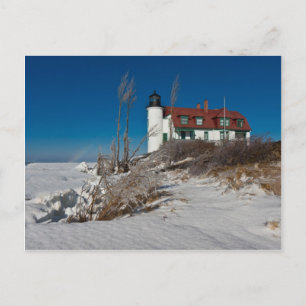 Carte Postale Phare de Point Betsie en hiver