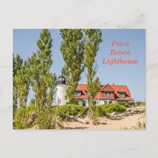 Carte Postale Phare de Point Betsie sur le lac Michigan (Devant)