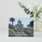 Carte postale - Phare de Point Fermin (Debout devant)