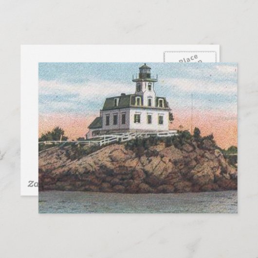 Carte Postale Phare de Pomham Rocks (Devant / Derrière)