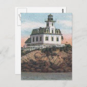 Carte Postale Phare de Pomham Rocks (Devant / Derrière)