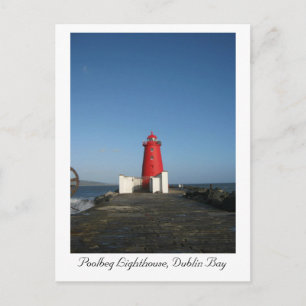 Carte Postale Phare de Poolbeg, baie de Dublin