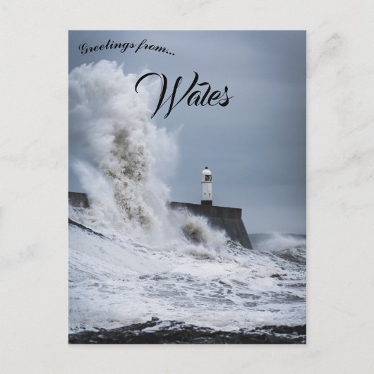 Carte Postale Phare de Porthcawl Borough du comté de Bridgend Pa (Devant)