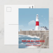 Carte Postale Phare de Portland Bill (Devant / Derrière)